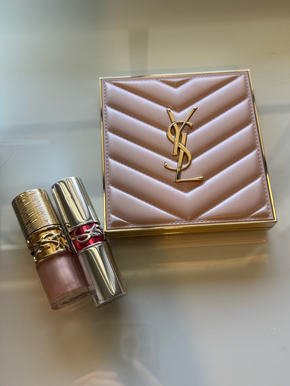 YSL Beauty limited edition blush palette + gloss